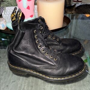 Dr. Martens Black Leather Boots